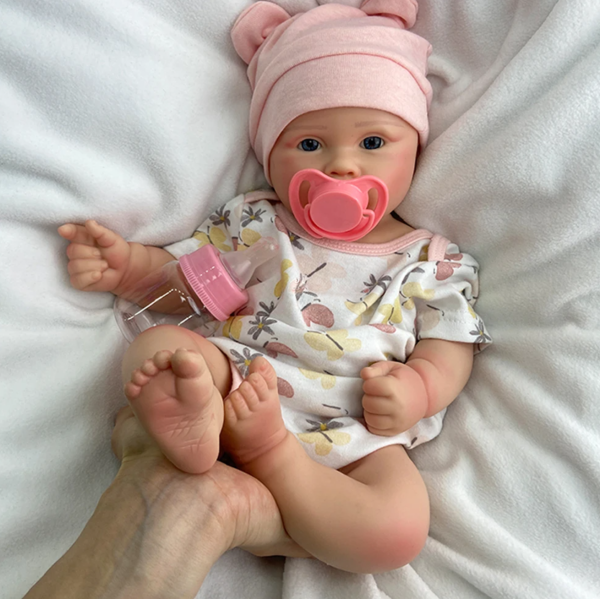 Bella-Reborn-4 Bella – 18" Full Body Silicone Reborn Baby Girl Doll