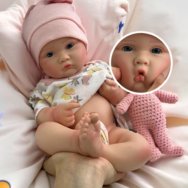 Bella-Reborn-5 Bella – 18" Full Body Silicone Reborn Baby Girl Doll