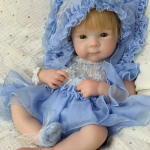 Bettie – 18-Inch (45 cm) Full Silicone Reborn Baby Girl Doll with Open Mouth