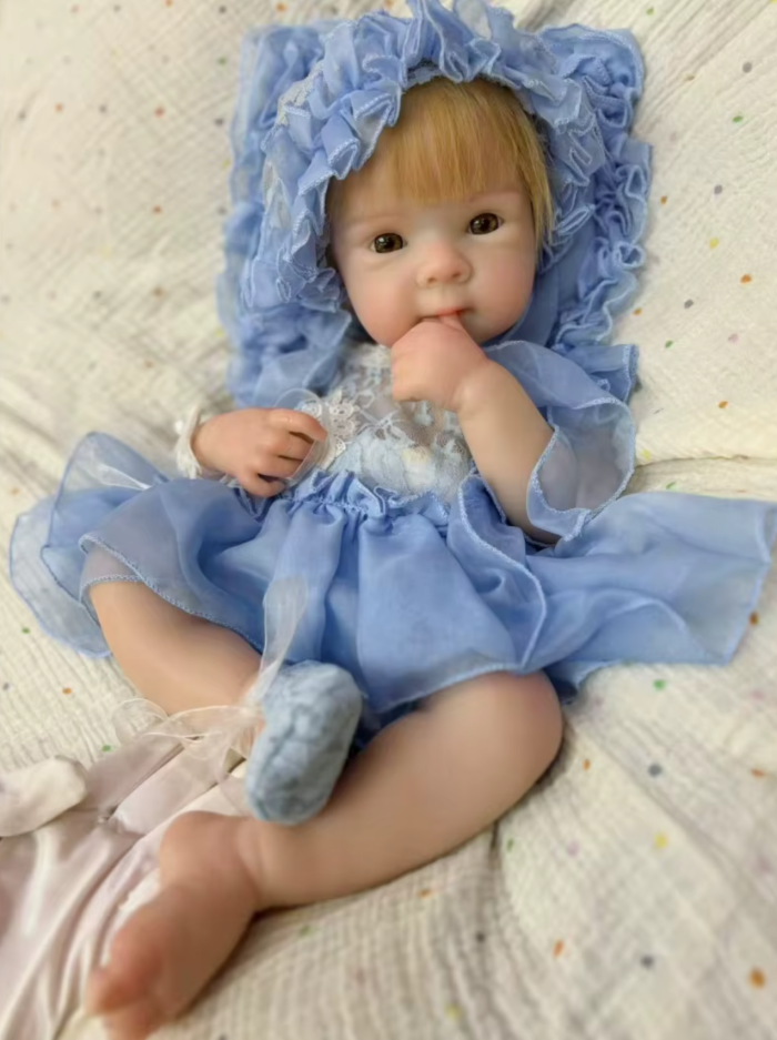 Bettie-Full-Body-Sillicone Bettie – 18-Inch (45 cm) Full Silicone Reborn Baby Girl Doll with Open Mouth