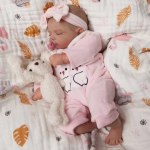 Isabella: 19-Inch Lifelike Reborn Baby Girl Doll with 3D Skin and Painted Hair