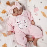 Isabella: 19-Inch Lifelike Reborn Baby Girl Doll with 3D Skin and Painted Hair