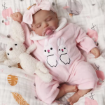 Isabella: 19-Inch Lifelike Reborn Baby Girl Doll with 3D Skin and Painted Hair
