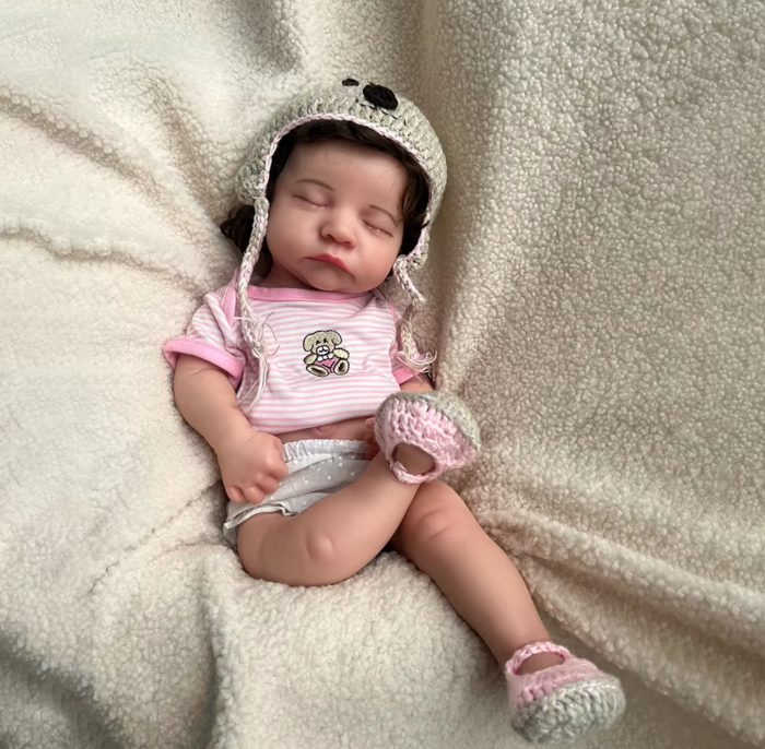 Levi-Reborn-Doll-Hyper-Realistic-2 Levi: 50cm Premium Hyper-Realistic Full Body Soft Silicone Reborn Baby Girl Doll with Hair and Visible Veins