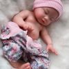 "Lil' Miracle: 35 cm Hyper-Realistic Silicone Reborn Girl – Drinks, Pees, and Bathes
