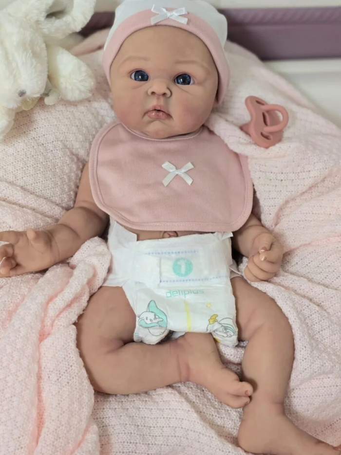 Lina-Full-Body-Sillicone-Baby-4 Lina – 18" Full Body Silicone Reborn Baby Girl