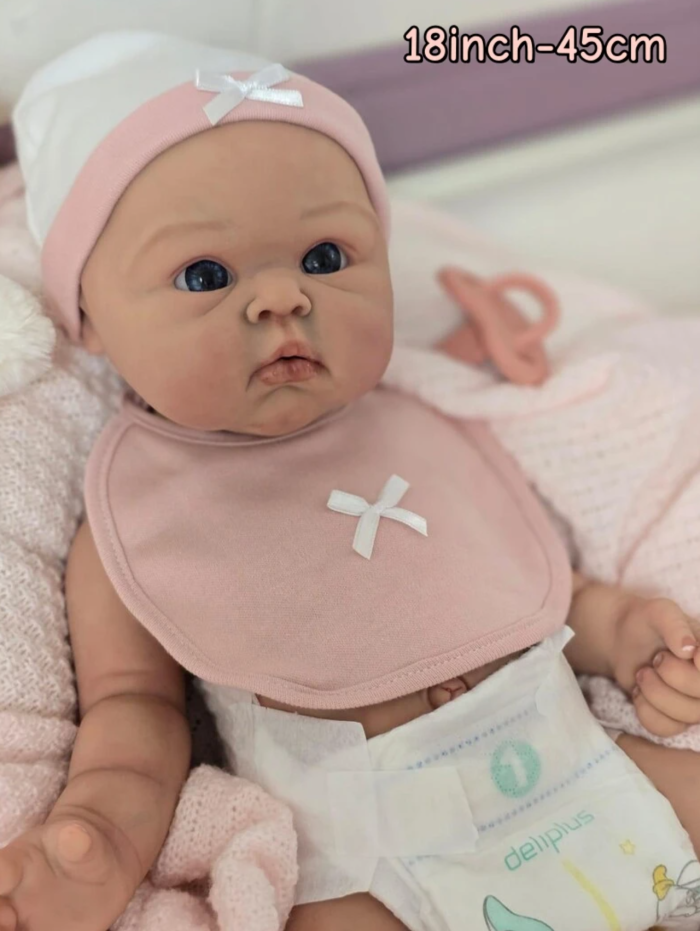 Lina-Full-Body-Sillicone-Baby-5 Lina – 18" Full Body Silicone Reborn Baby Girl