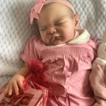 Matilda – 20-Inch (50 cm) Newborn Reborn Baby Girl Doll with 3-D Painted Skin & Hand-Drawn Hair