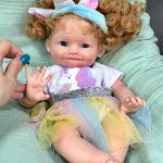 Maya – 16" Full Body Silicone Reborn Baby Girl Doll with Hand Rooted Blonde Hair