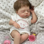 Mila – 20-Inch Sleeping Newborn Reborn Baby Girl Doll with Hand-Implanted Hair