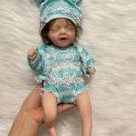 Mini Girl Reborn Baby Doll - 12-Inch Lifelike Silicone Companion