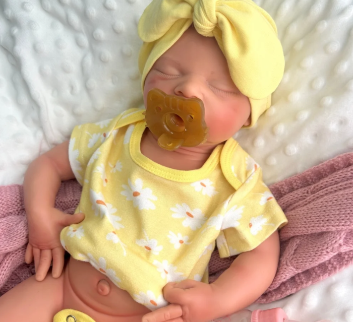 Nora-full-sillicone-doll-4 Nora – 20" Full Body Silicone Sleeping Reborn Baby Girl Doll