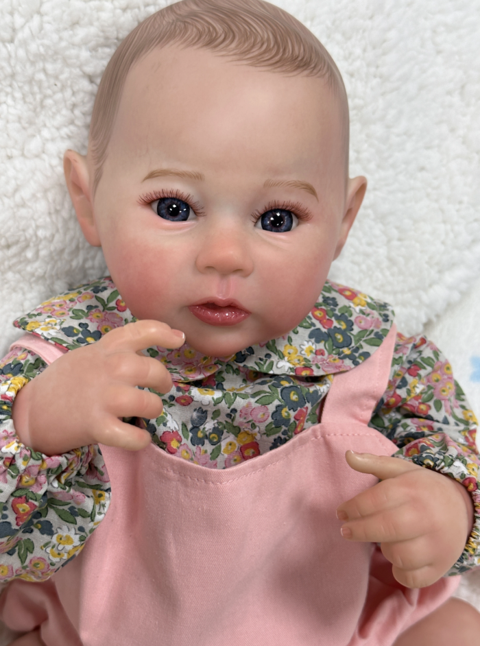Olivia-Reborn-Baby-3 Olivia – 20-Inch Smiling Reborn Baby Girl Doll, Realistic Silicone Vinyl Newborn Doll