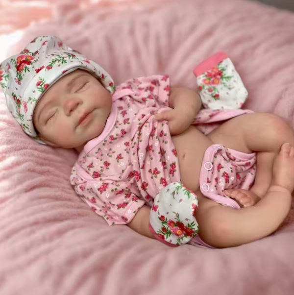 Pascale – Full Body Silicone Sleeping Reborn Baby Girl with Open Mouth