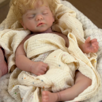 Sam – 18-Inch (45 cm) Full Silicone Reborn Baby Doll with open Mouth Feature