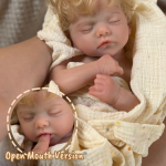 Sam – 18-Inch (45 cm) Full Silicone Reborn Baby Doll with open Mouth Feature