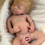 Sam – 18-Inch (45 cm) Full Silicone Reborn Baby Doll with open Mouth Feature