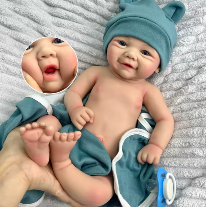 Vivienne-4 Vivienne – 17" Full Body Silicone Reborn Baby Doll