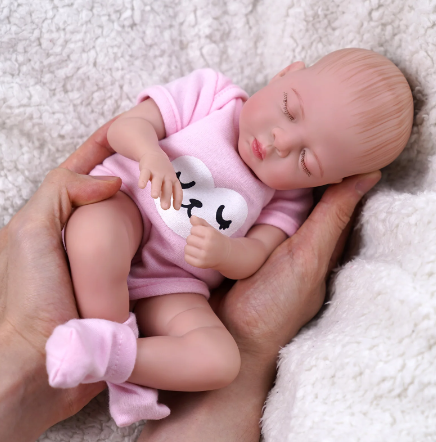 lunareborndoll Luna Newborn Girl Baby Doll - 12-Inch Lifelike Bebe Reborn Doll with a Unique Face Design