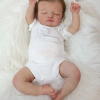 Sleeping Reborn Baby Doll Girl Rosalie with Brown Hair - 20-Inch Handcrafted Collectible