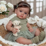 14" Platinum Silicone Sleeping Newborn Boy Doll Liam