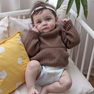 12"&16" Full Body Silicone Baby Newborn Doll Boy or Girl Rubia and Vakota with Flexible & Chubby Limbs and Delicate Gift Ready