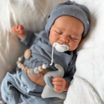 Dollreborns Sleeping Silicone Reborn Newborn Baby Girl or Boy – Soft, Calm & Incredibly Lifelike with Realistic Touch