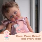 Silicone Reborn Baby with Drink and Wet System, 12"/16"/20" Soft Newborn Girl Doll